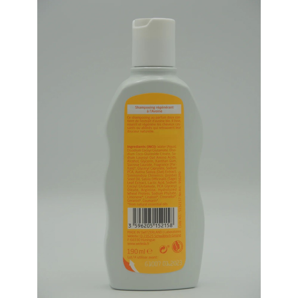Weleda Shampoing Régénérant Avoine 190 ml