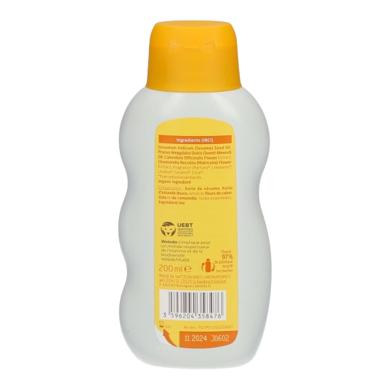 Weleda huile de massage douceur 200 ml