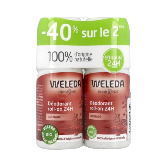 Weleda Déodorant Roll-On 24h Grenade Duo