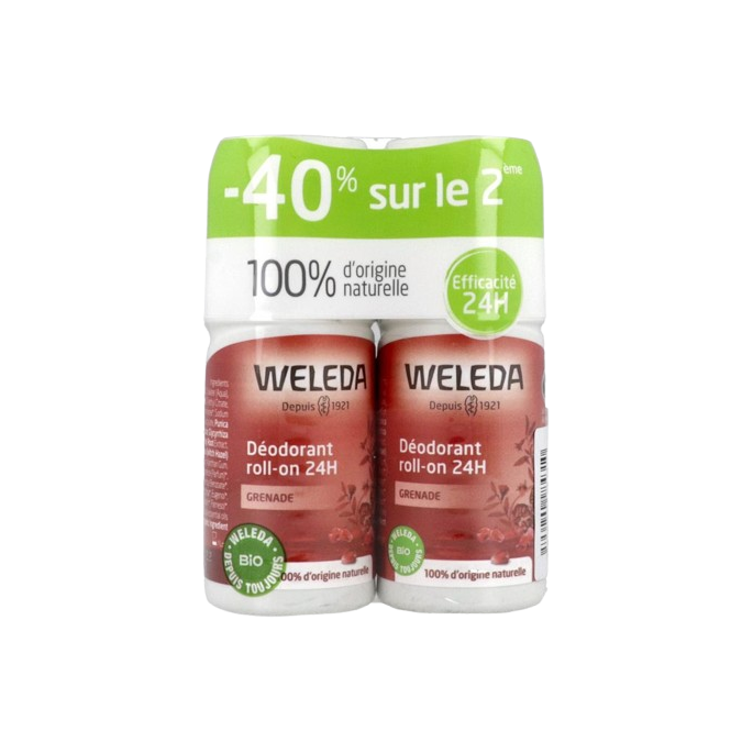 Weleda Déodorant Roll-On 24h Grenade Duo