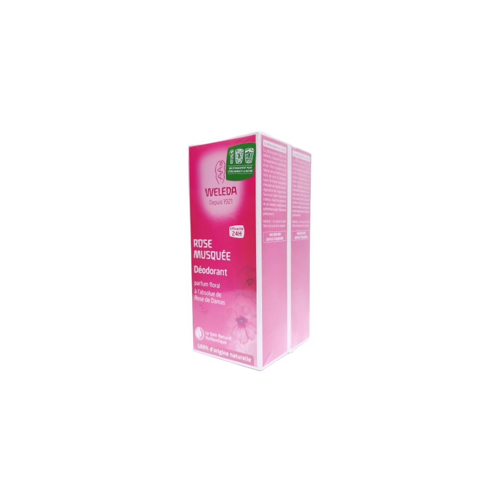 Weleda déodorant rose duo 2x100 ml