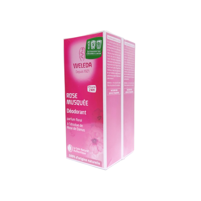 Weleda déodorant rose duo 2x100 ml