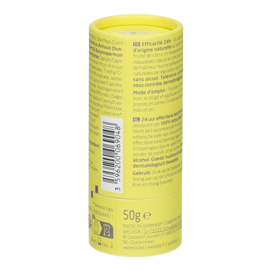 Weleda Déodorant Stick Citrus Bergamote 50 g