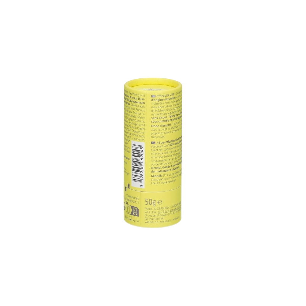 Weleda Déodorant Stick Citrus Bergamote 50 g