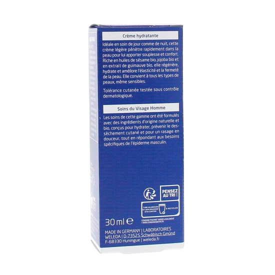 Weleda crème hydratante homme 30 ml