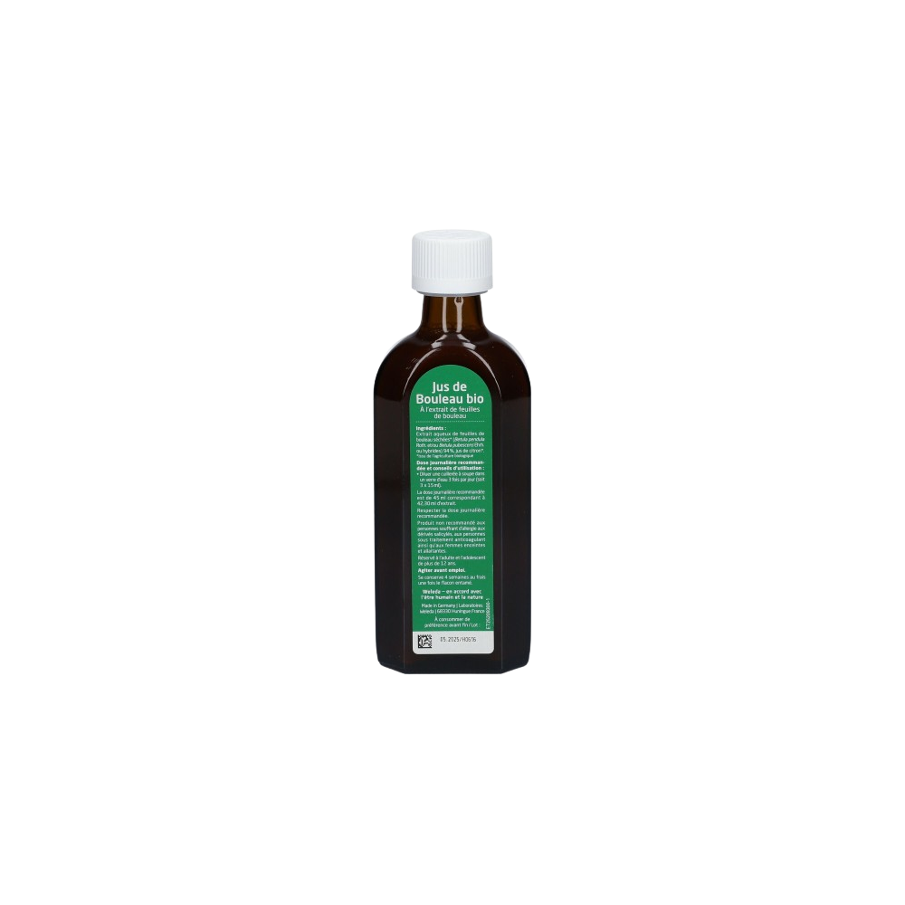 Weleda Jus de Bouleau Bio Flacon de 250 ml