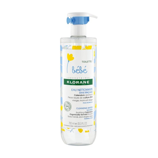Klorane Eau nettoyante sans rinçage 750 ml