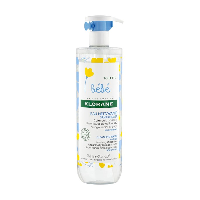 Klorane Eau nettoyante sans rinçage 750 ml