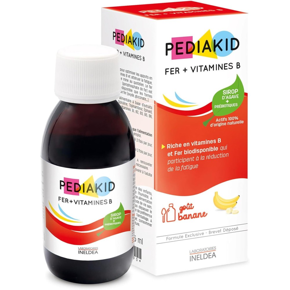 Pediakid Fer + Vitamines B - Flacon 125 ml