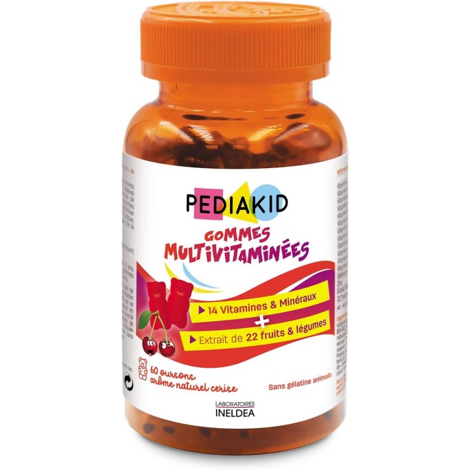 Pediakid gommes oursons multivitamines