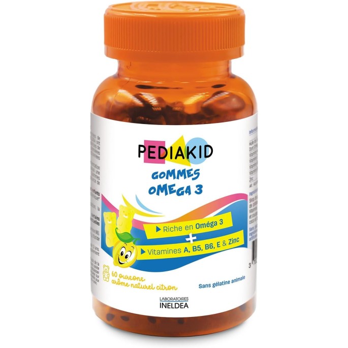 Pédiakid gommes oursons omega 3 citron