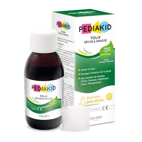 Pediakid sirop Toux Sèche et Grasse 125 ml