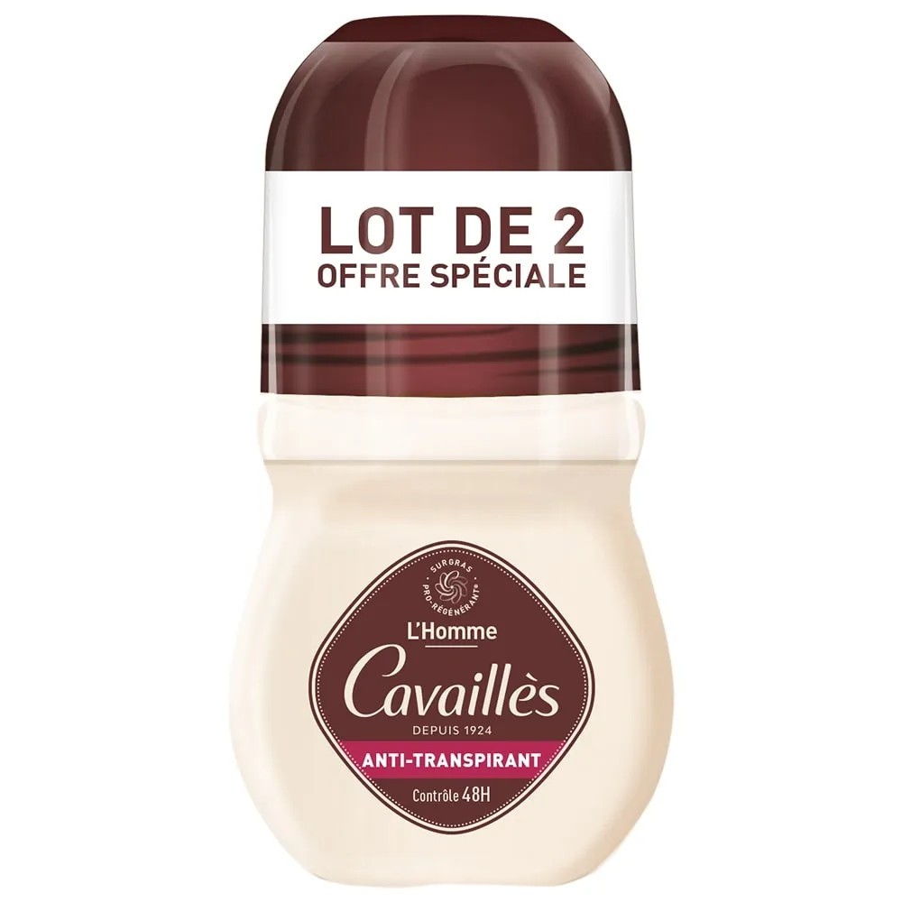 Roger Cavailles Déodorant Homme Absorb+ Roll-On Duo