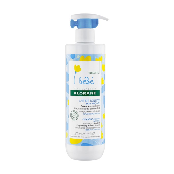 Klorane lait de toilette sans rinçage 500 ml