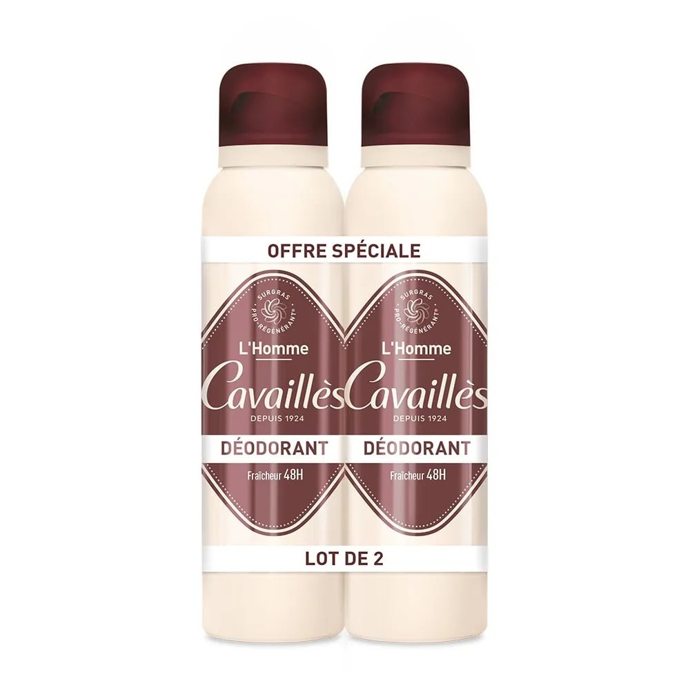 Roger Cavailles Déodorant Homme Dermatologique Spray Duo