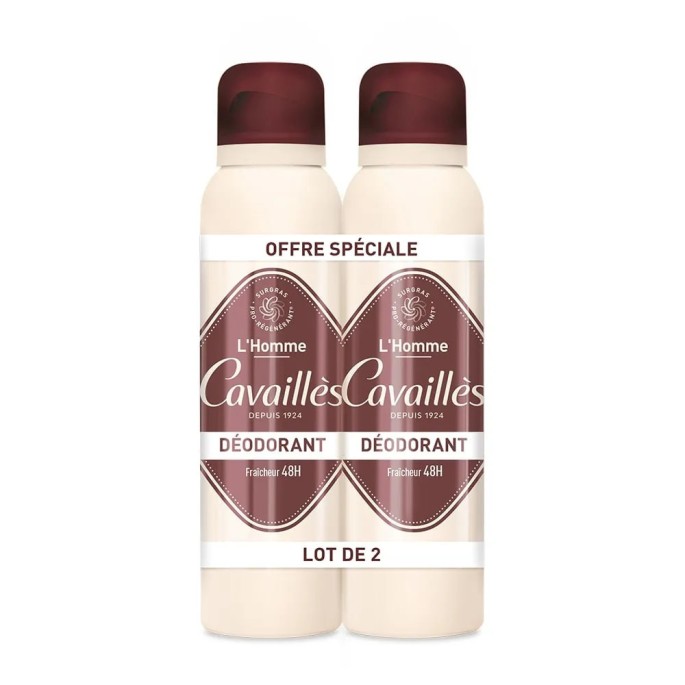 Roger Cavailles Déodorant Homme Dermatologique Spray Duo