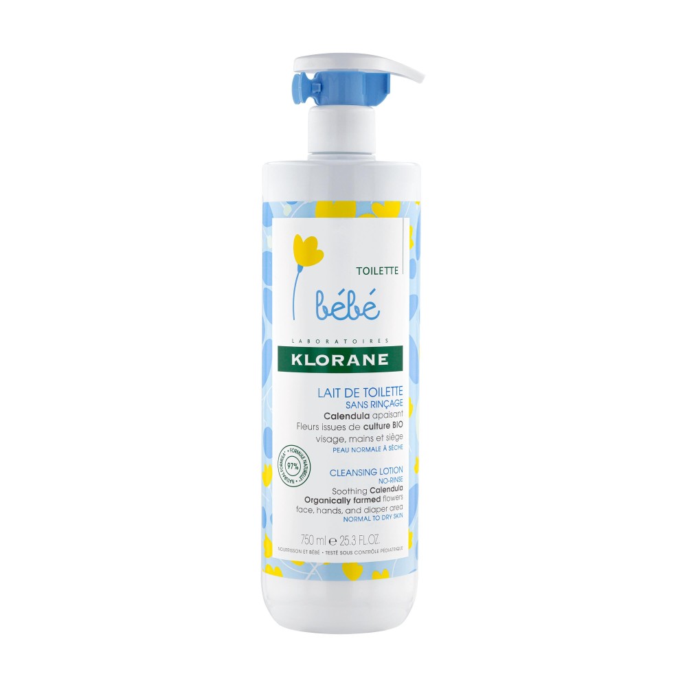 Klorane Lait Toilette Sans Rinçage 750 ml