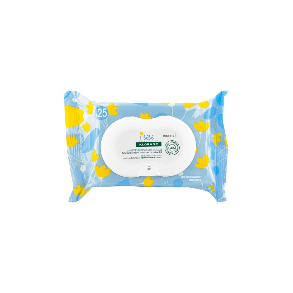 Klorane lingettes nettoyantes douces
