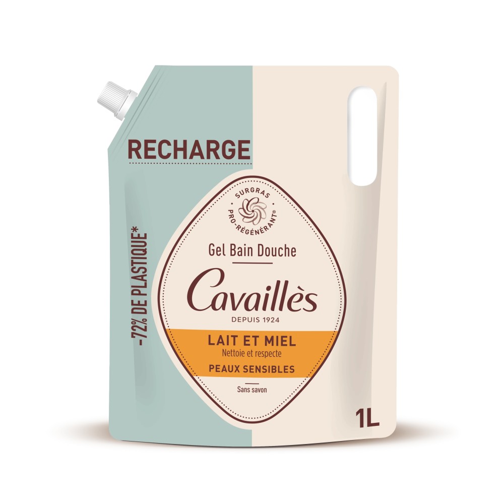 Roger Cavaillès Gel Bain Douche Lait et Miel 1L