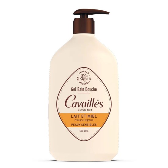 Roger Cavaillès gel bain douche lait et miel 1 L