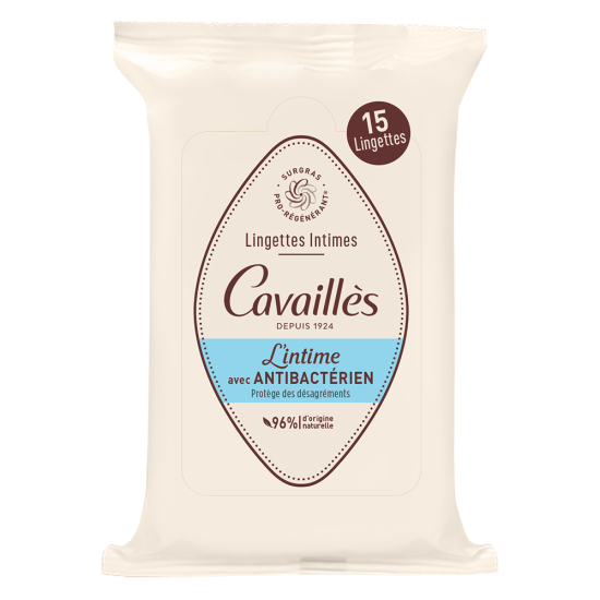 Roger Cavaillès Lingettes Intimes Antibactérien