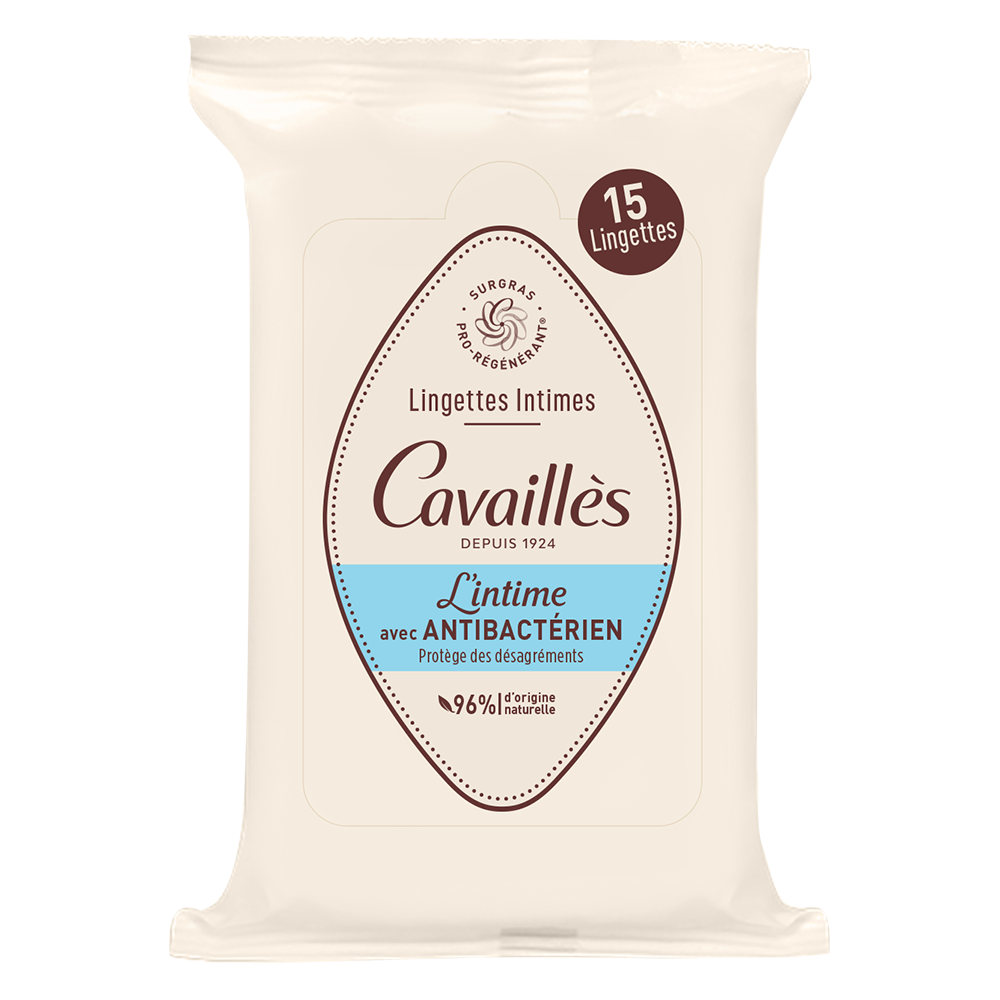 Roger Cavaillès Lingettes Intimes Antibactérien