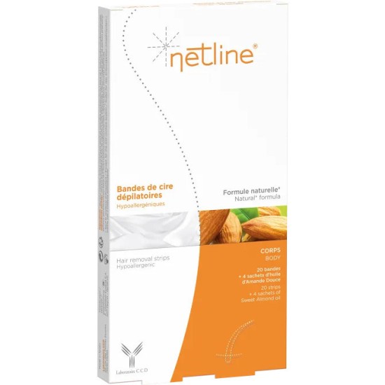 Netline Cire Épilation Jambe/Bra - 20 Bandes