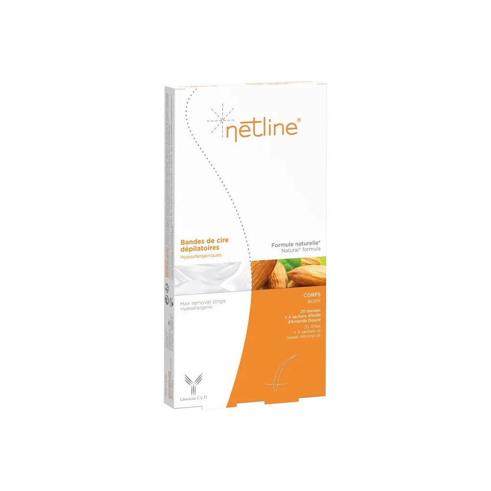 Netline Cire Épilation Jambe/Bra - 20 Bandes