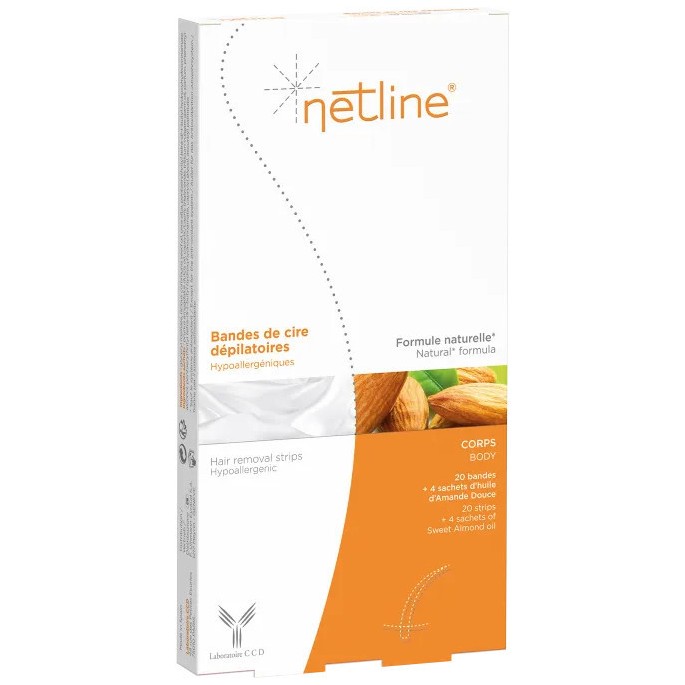 Netline Cire Épilation Jambe/Bra - 20 Bandes