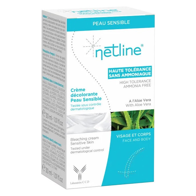 Netline Crème Décolorante Peaux Sensibles 60 ml