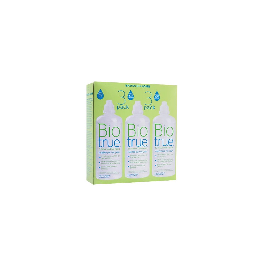 Bausch Biotrue Solution nettoyante lentilles