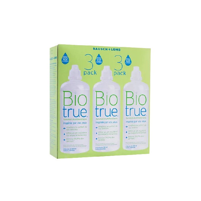 Bausch Biotrue Solution nettoyante lentilles