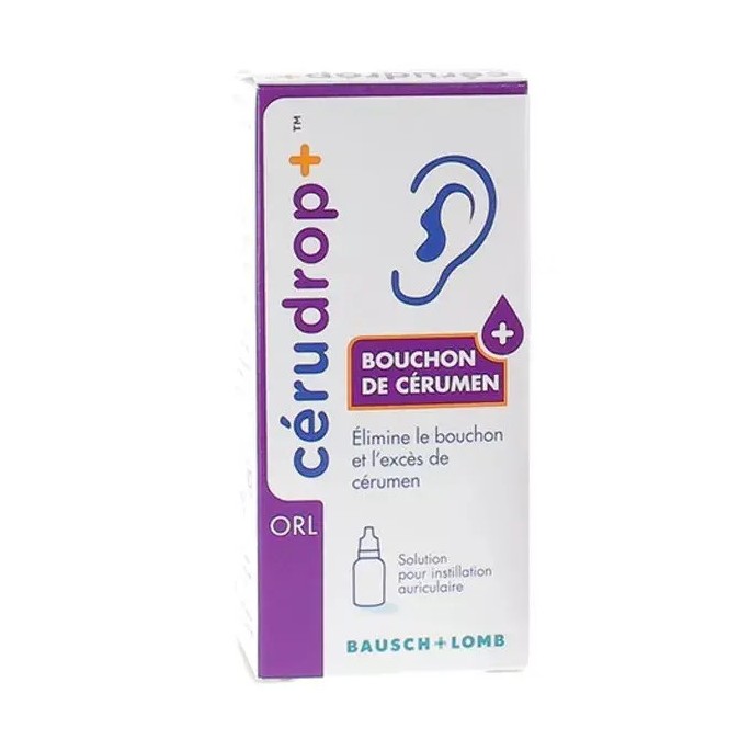 Bausch Cérudrop+ Solution Auriculaire 12 ml