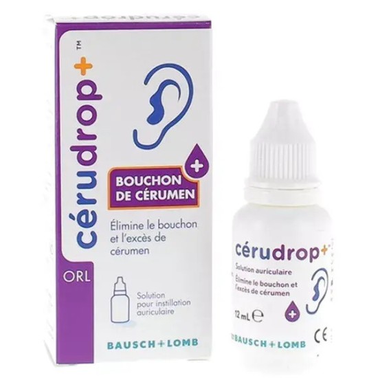 Bausch Cérudrop+ Solution Auriculaire 12 ml