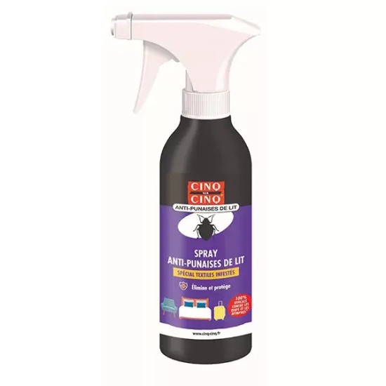 Cinq sur Cinq Anti-Punaises de Lit Spray 250 ml