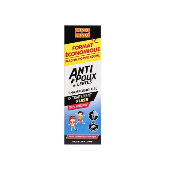 Cinq sur Cinq Shampooing Gel Antipoux Nature 400 ml