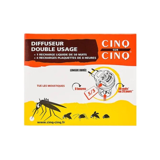 Cinq sur Cinq diffuseur électrique double usage