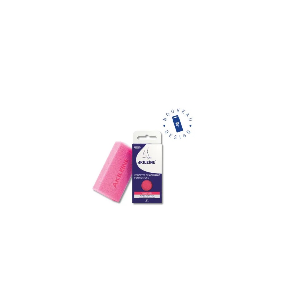 Akileïne poncette de gommage rose