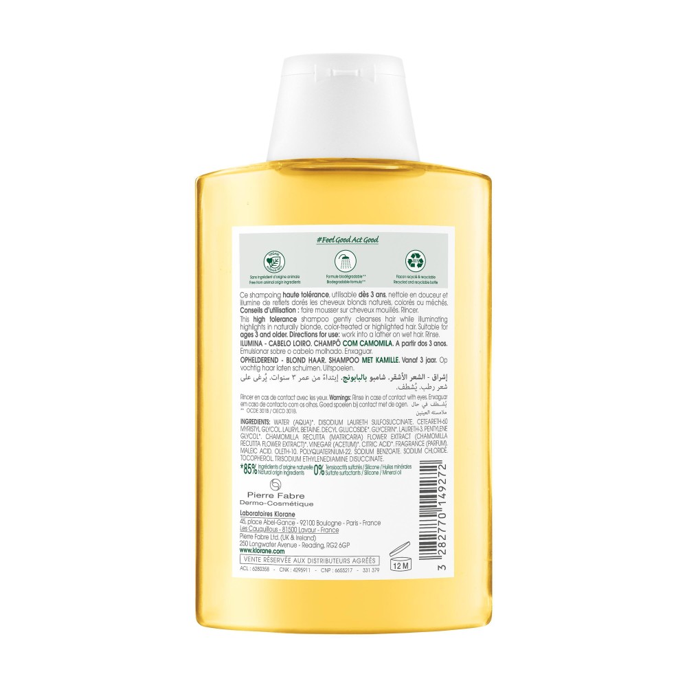 Klorane Shampooing Camomille 200 ml
