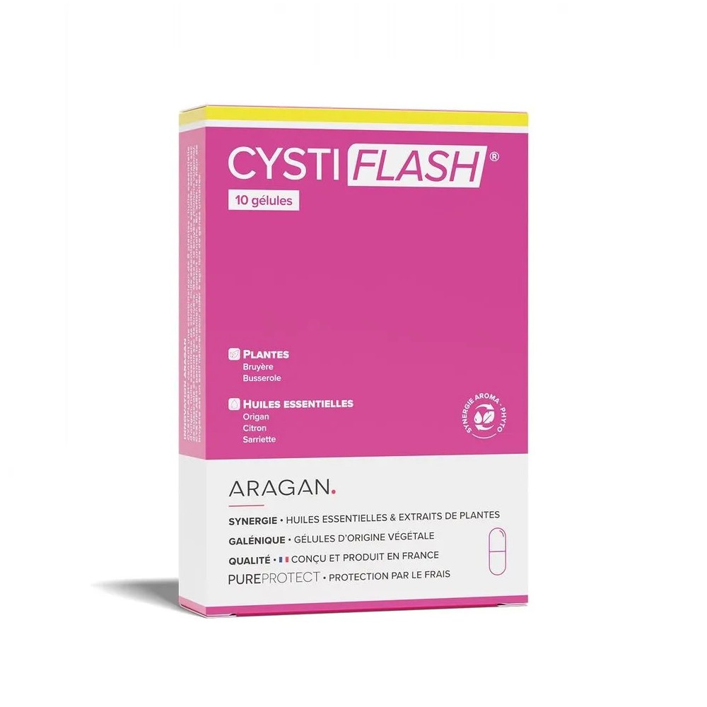 Aragan Cystiflash Gél 10 unités