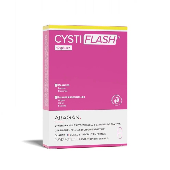 Aragan Cystiflash Gél 10 unités