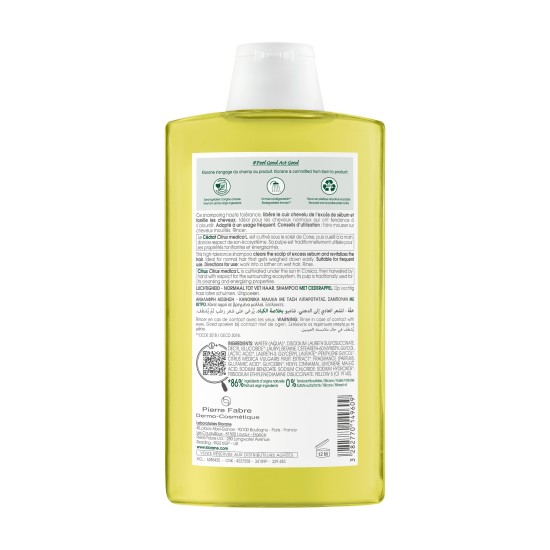 Klorane Shampooing au Cédrat 400 ml