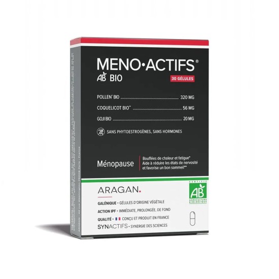 Aragan Synactifs MenoActifs Bio 30 gélules