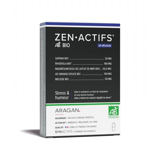 Aragan Synactifs ZenActifs Bio 30 gélules