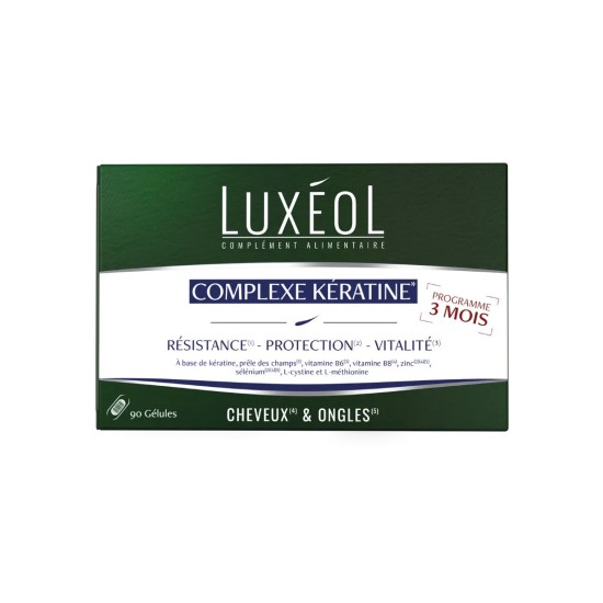 Luxéol Complexe Kératine - 90 gélules