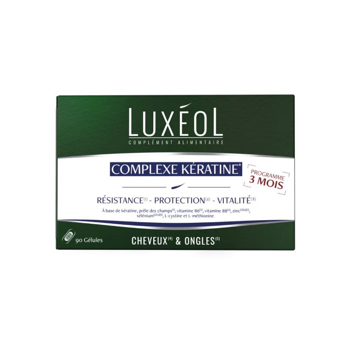 Luxéol Complexe Kératine - 90 gélules