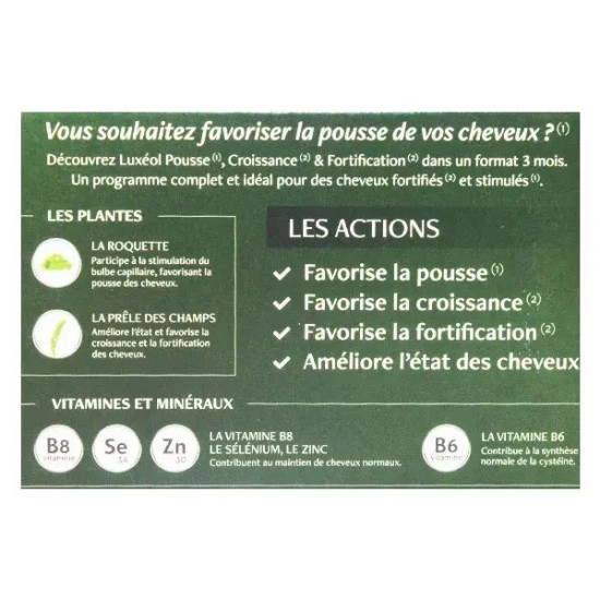 Luxéol Pousse Croissance & Fortification Gélules