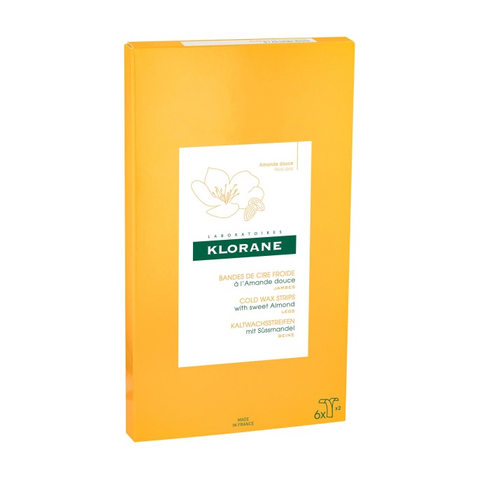 Klorane cire dépilatoire jambes 6 bandes