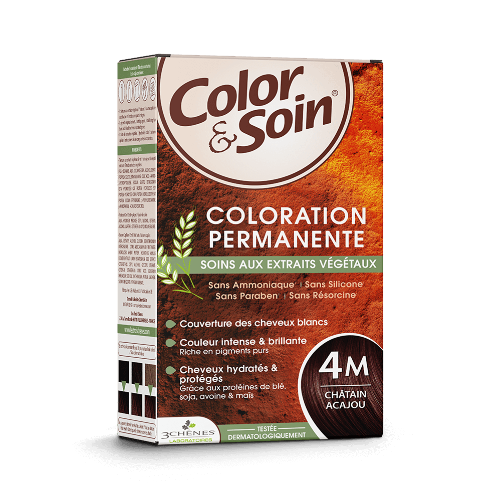 Les 3 Chênes Color & Soin N°4M Châtain Acajou