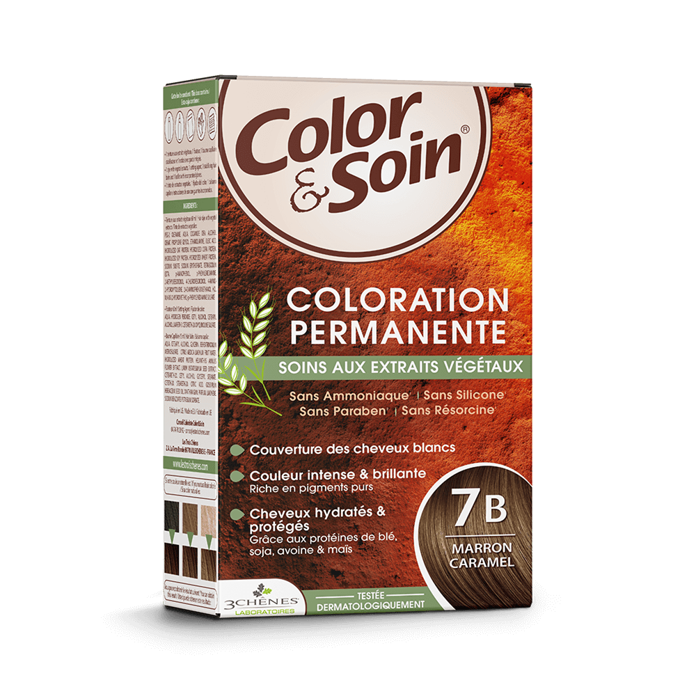 Les 3 Chênes Color & Soin N°7B Marron Caramel